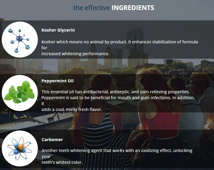 True Brilliance Teeth Whitening Pen Ingredients